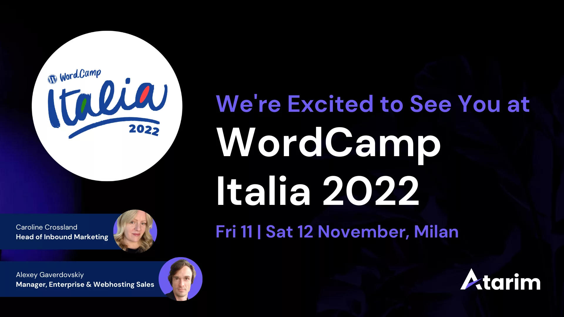 Meet us at WordCamp Italia 22