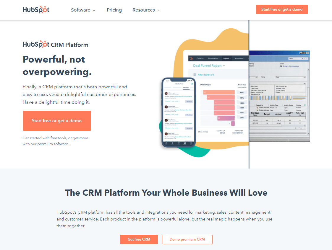 hubspot homepage