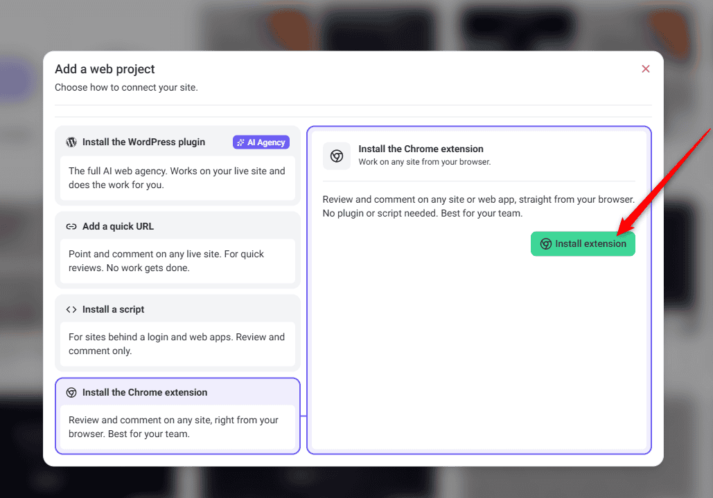 The Atarim Chrome extension