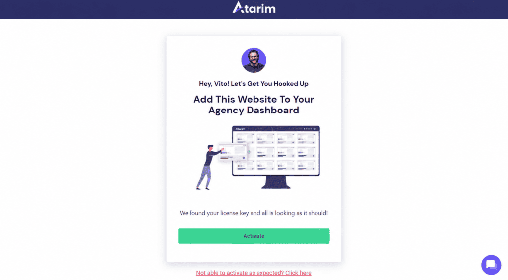 Connecting the new site to Atarim
