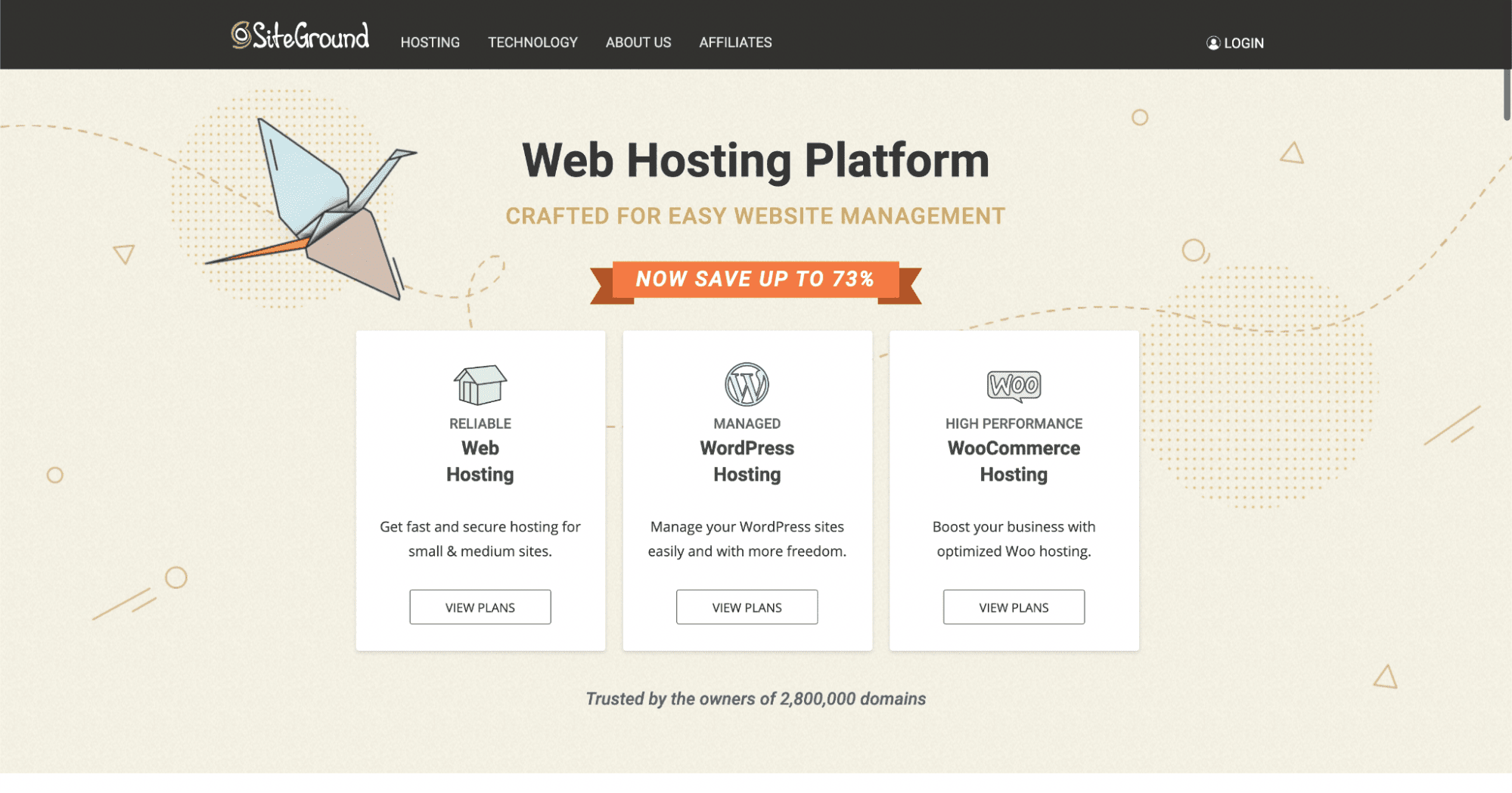 siteground homepage